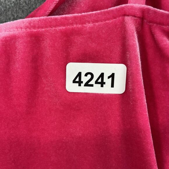 KatieJ NYC Dress Girls Large Pink Velvet Ruched Bodycon Mini Knot Front Cutout - Picture 16 of 16